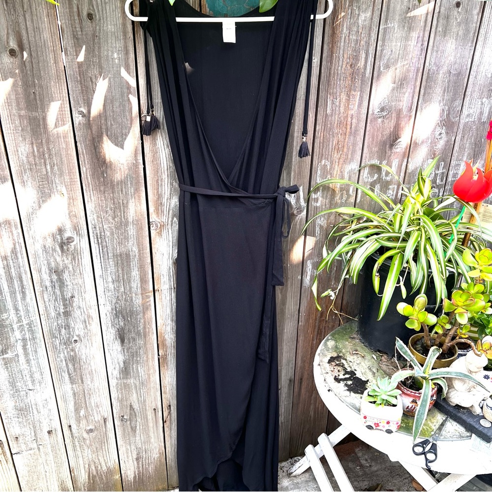 L’Space Sleeveless Wrap Maxi Coverup Dress
